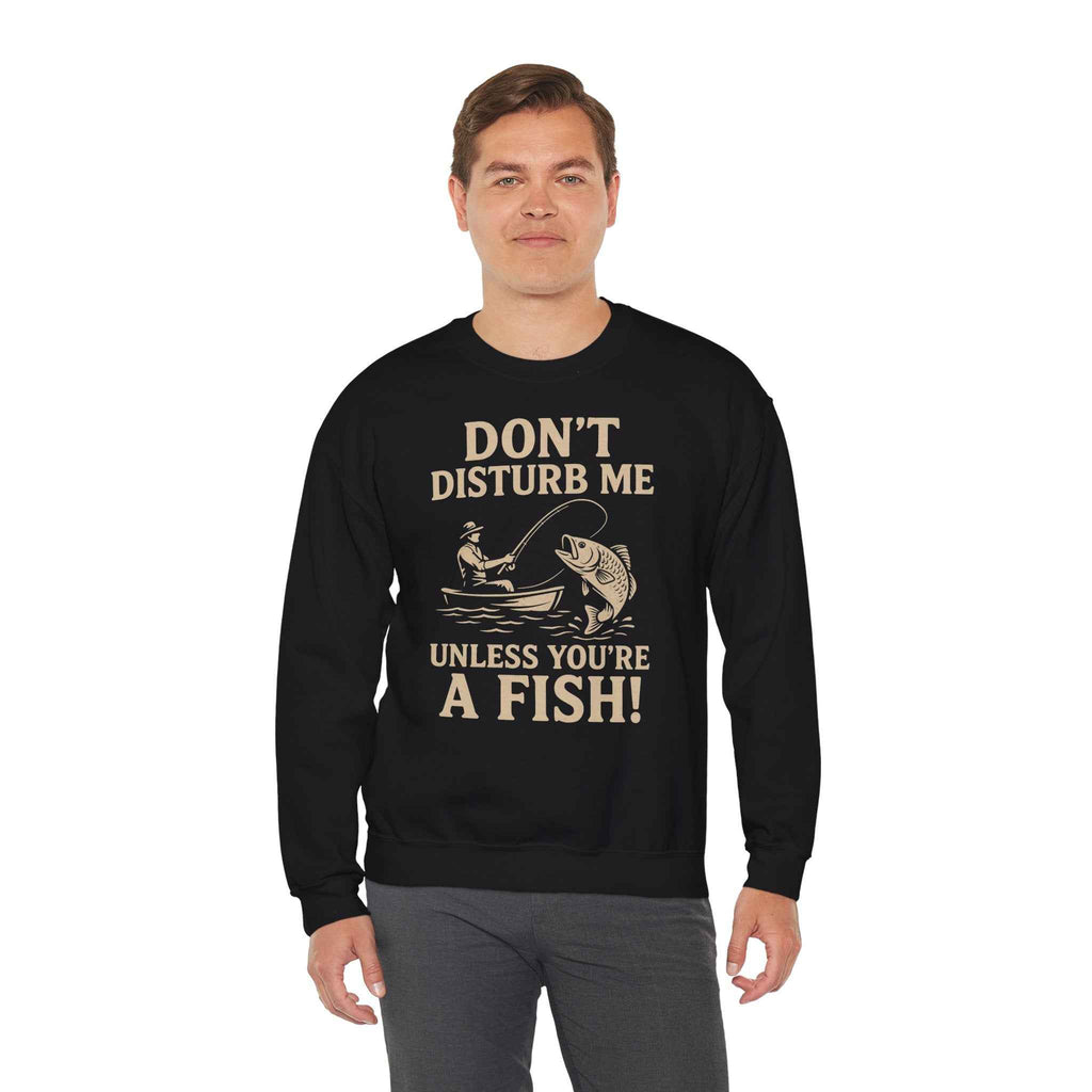 50/50 cotton-polyester Don't Disturb Me Unisex Sweatshirt - ZemaStyle