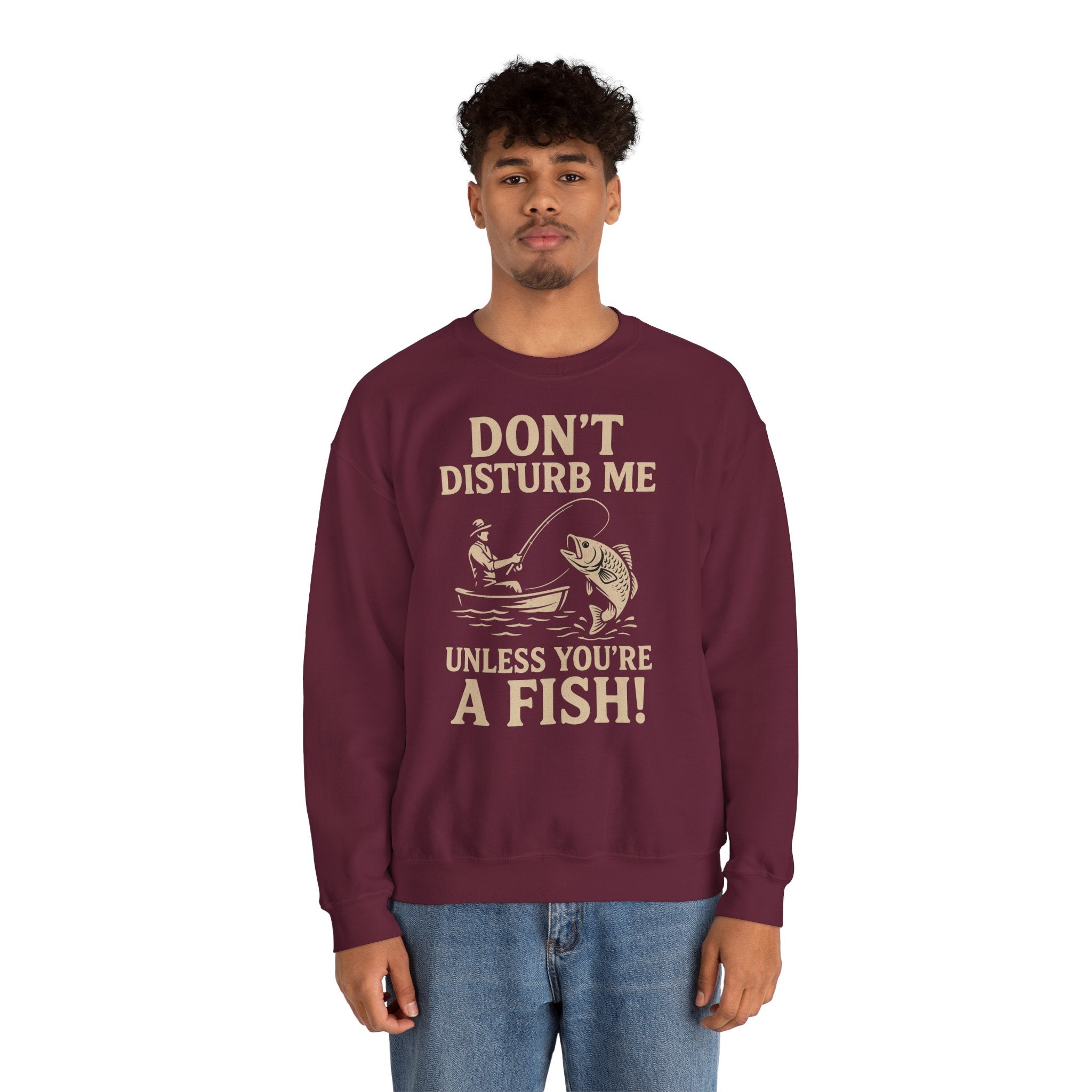 50/50 cotton-polyester Don't Disturb Me Unisex Sweatshirt - ZemaStyle