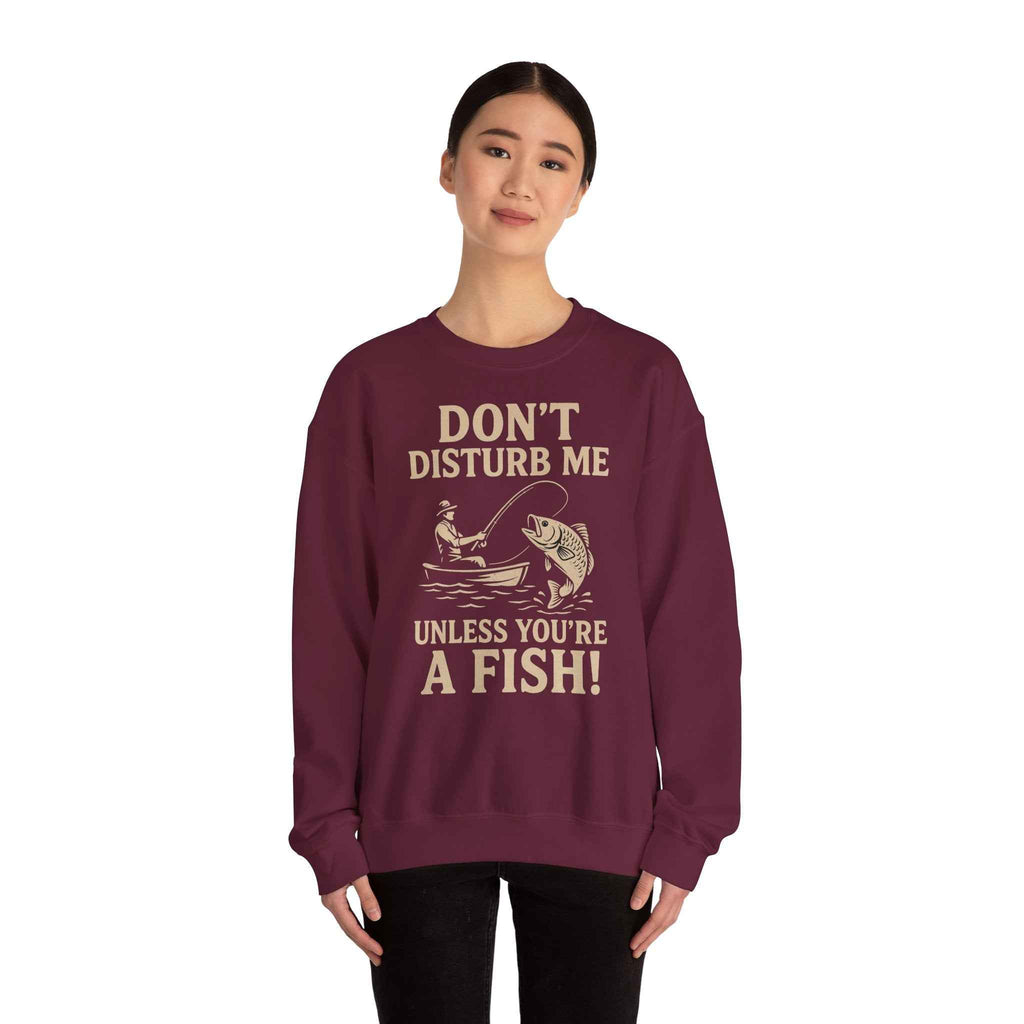 50/50 cotton-polyester Don't Disturb Me Unisex Sweatshirt