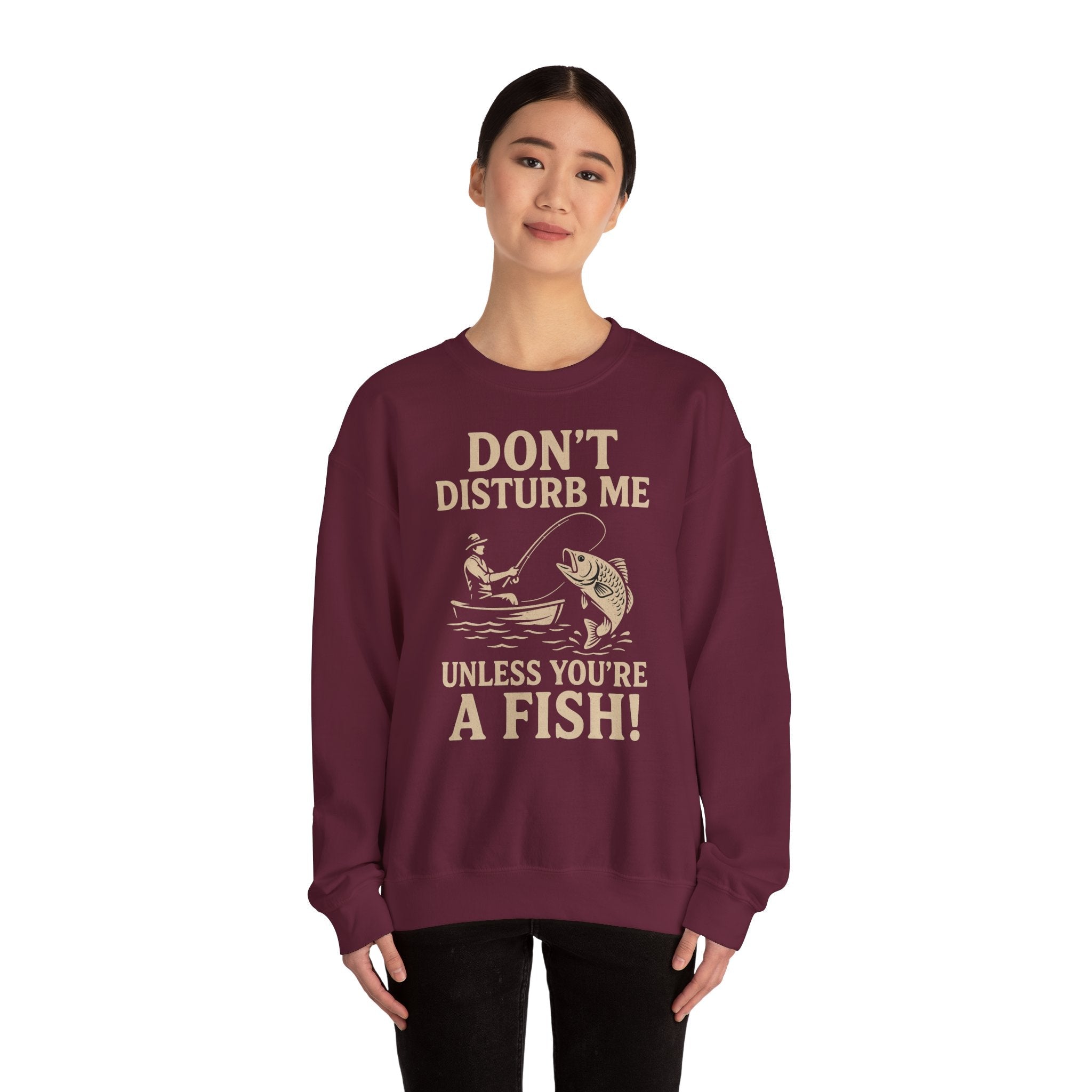 50/50 cotton-polyester Don't Disturb Me Unisex Sweatshirt - ZemaStyle