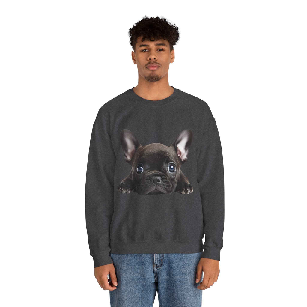50/50 Cotton-Polyester Unisex French Bulldog Sweatshirt
