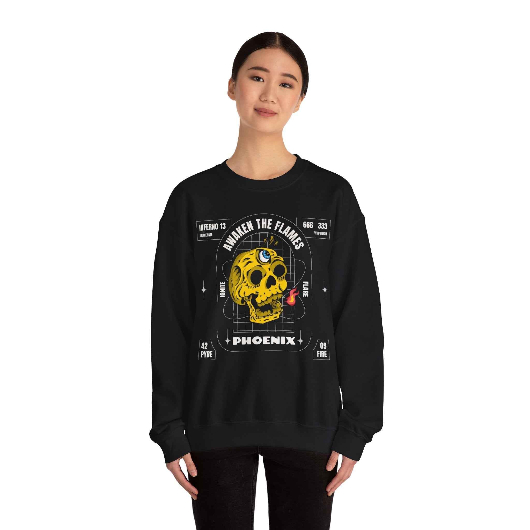 50/50 cotton-polyester Phoenix Unisex Sweatshirt - ZemaStyle