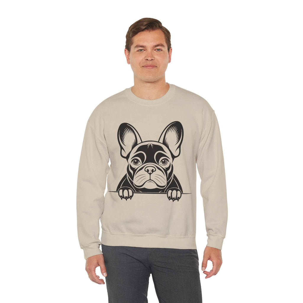 50/50 Cotton-Polyester French Bulldog Unisex Sweatshirt