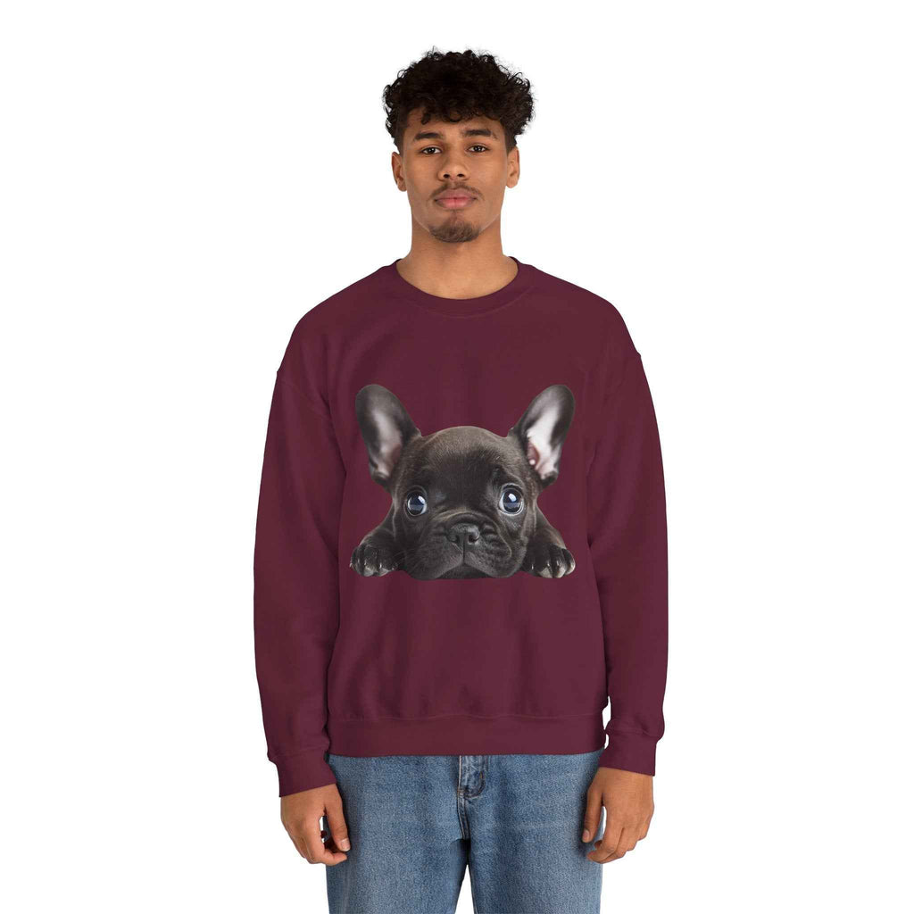 50/50 Cotton-Polyester Unisex French Bulldog Sweatshirt