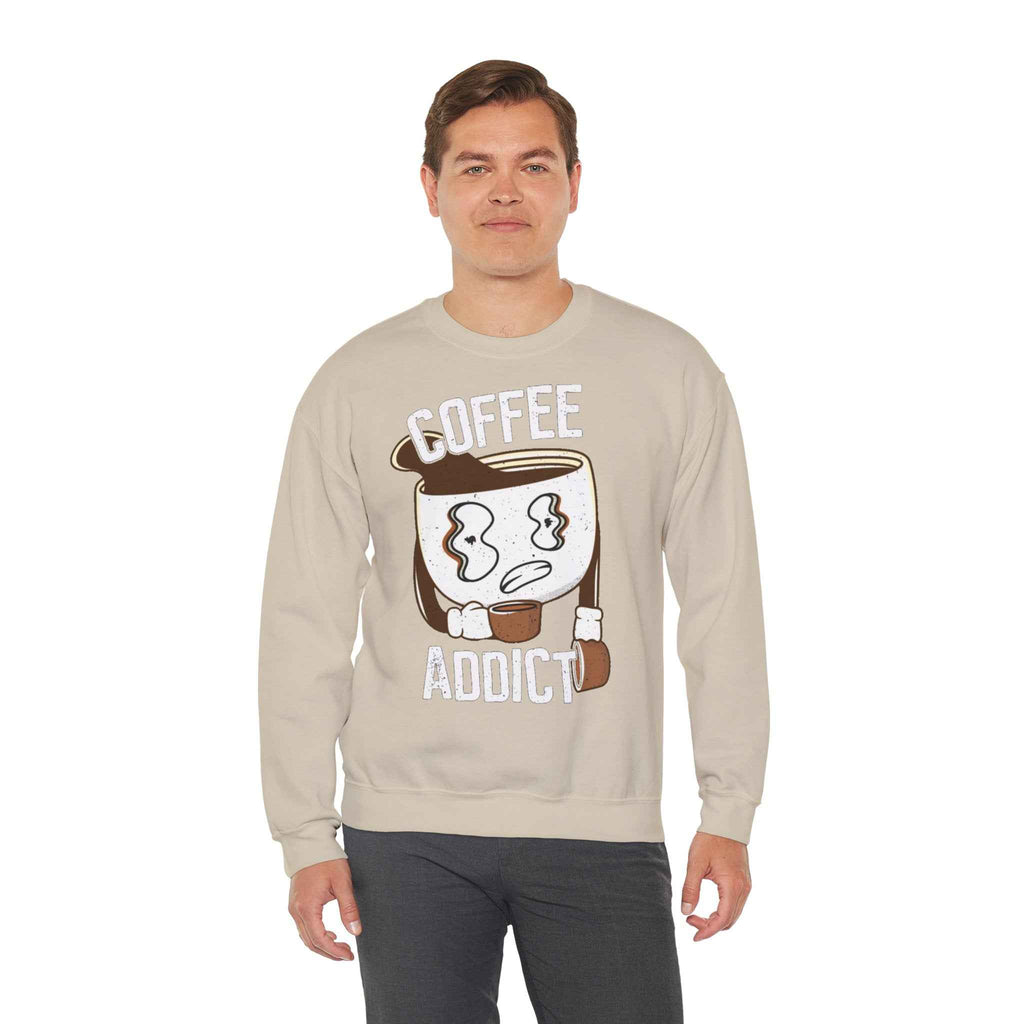 50/50 cotton-polyester Coffee Addict Unisex Sweatshirt