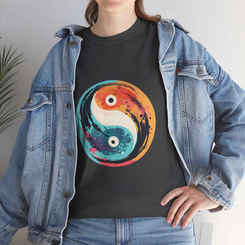 100% cotton Unisex Yin Yang t-shirt
