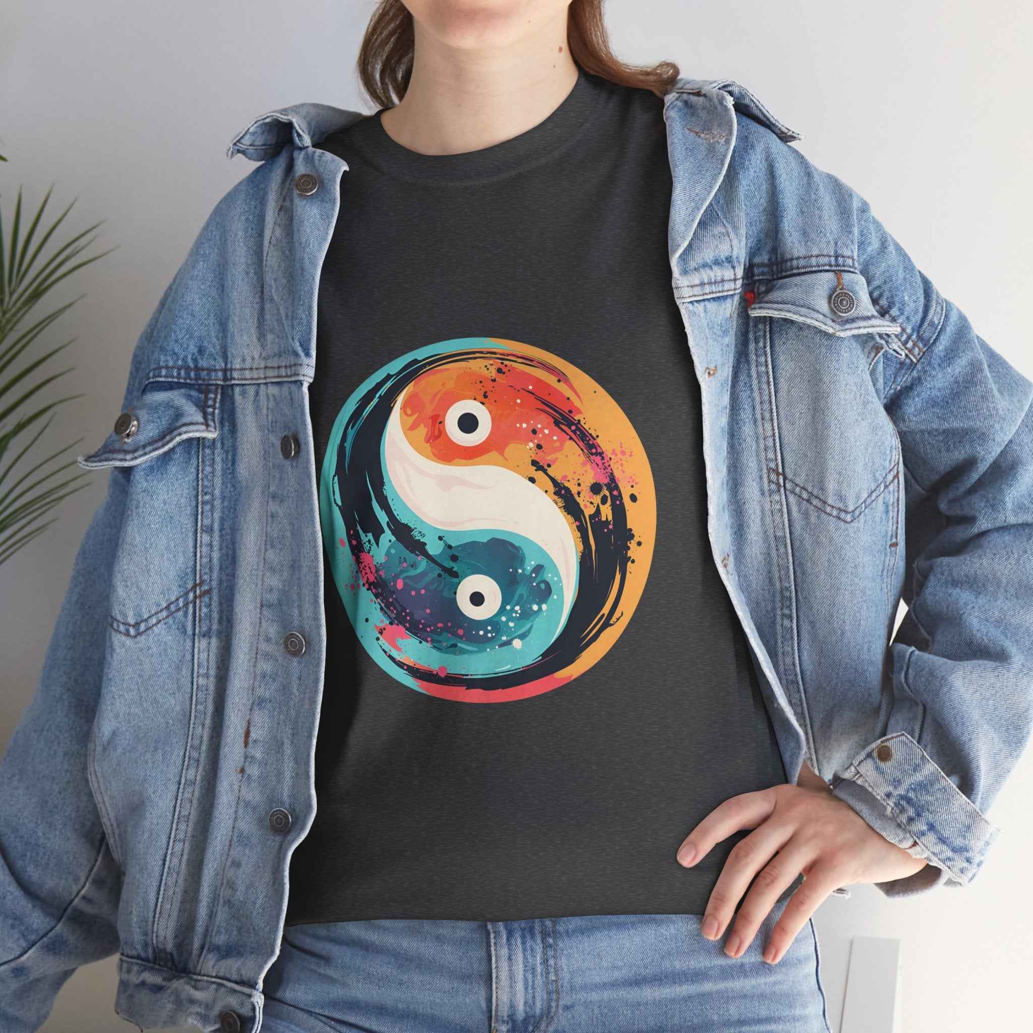 100% cotton Unisex Yin Yang t-shirt