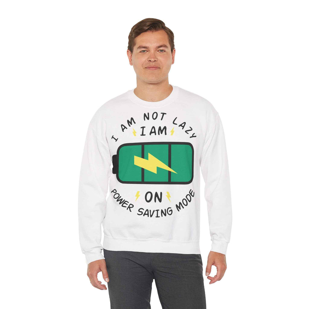 50/50 cotton-polyester Power Saving Mode Unisex Sweatshirt