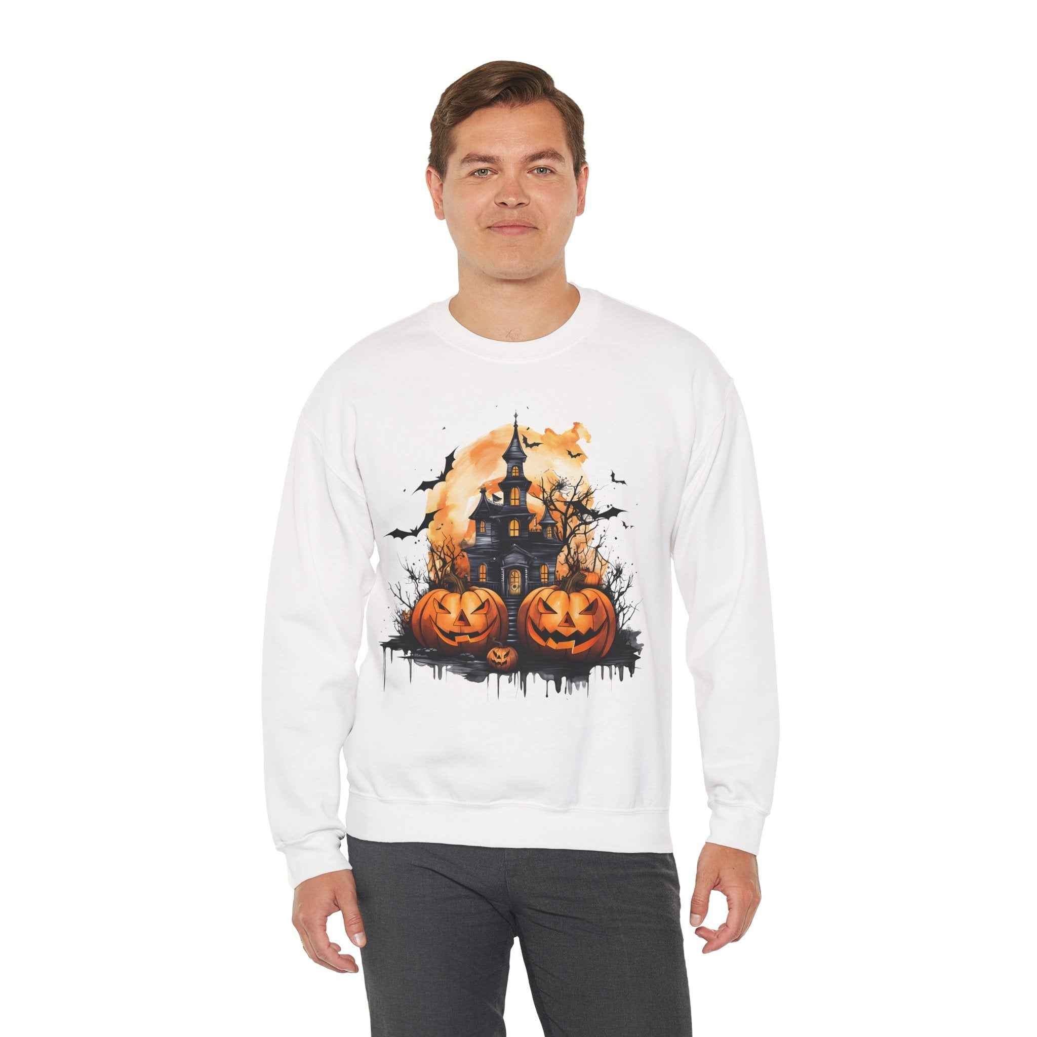 50/50 cotton-polyester Halloween Unisex Sweatshirt - ZemaStyle