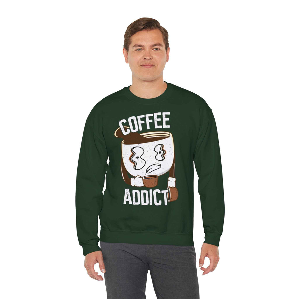 50/50 cotton-polyester Coffee Addict Unisex Sweatshirt