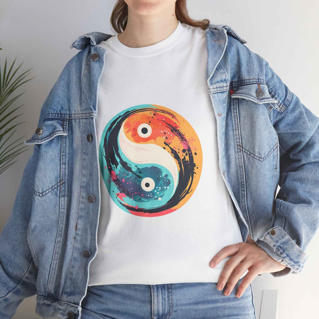 100% cotton Unisex Yin Yang t-shirt