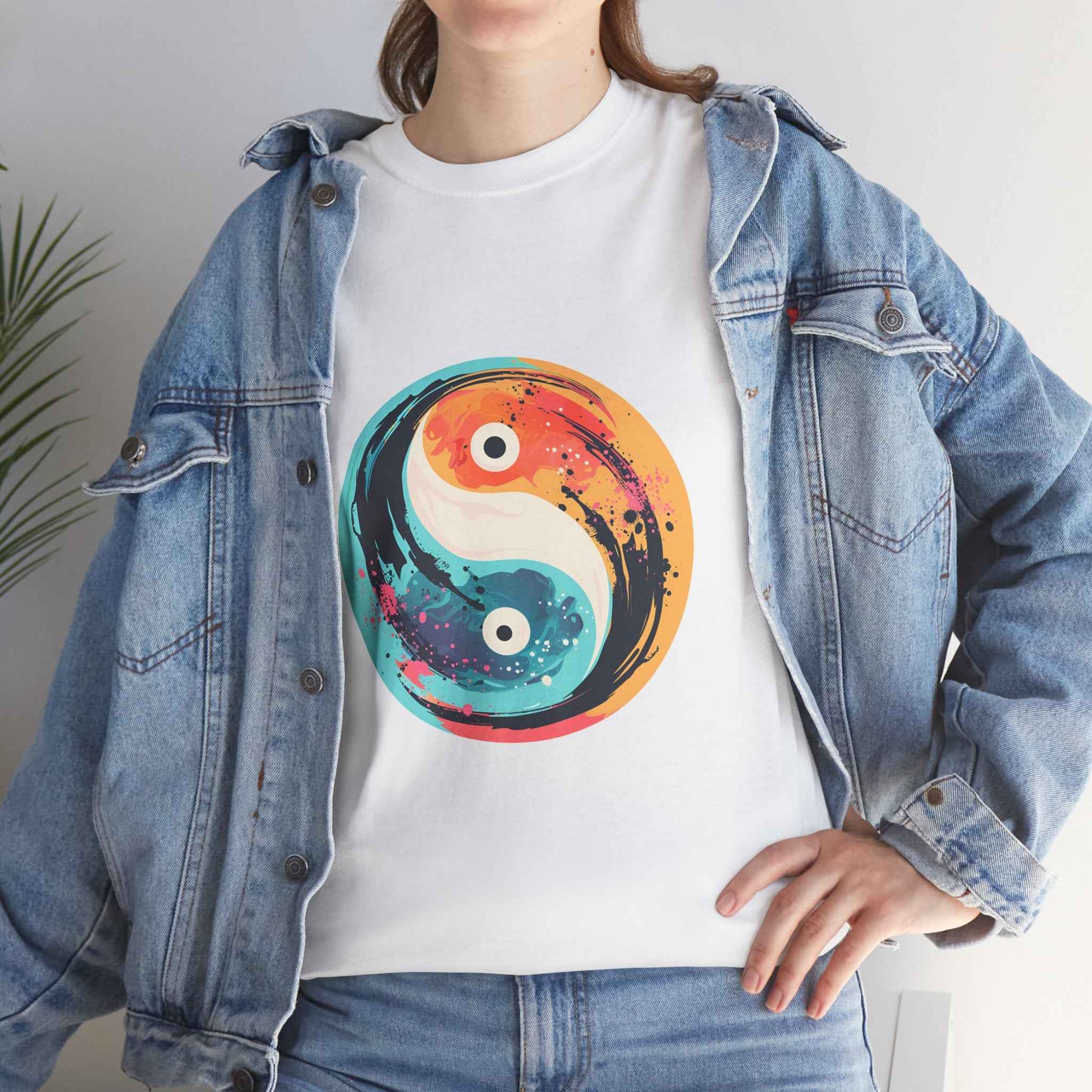 100% cotton Unisex Yin Yang t-shirt