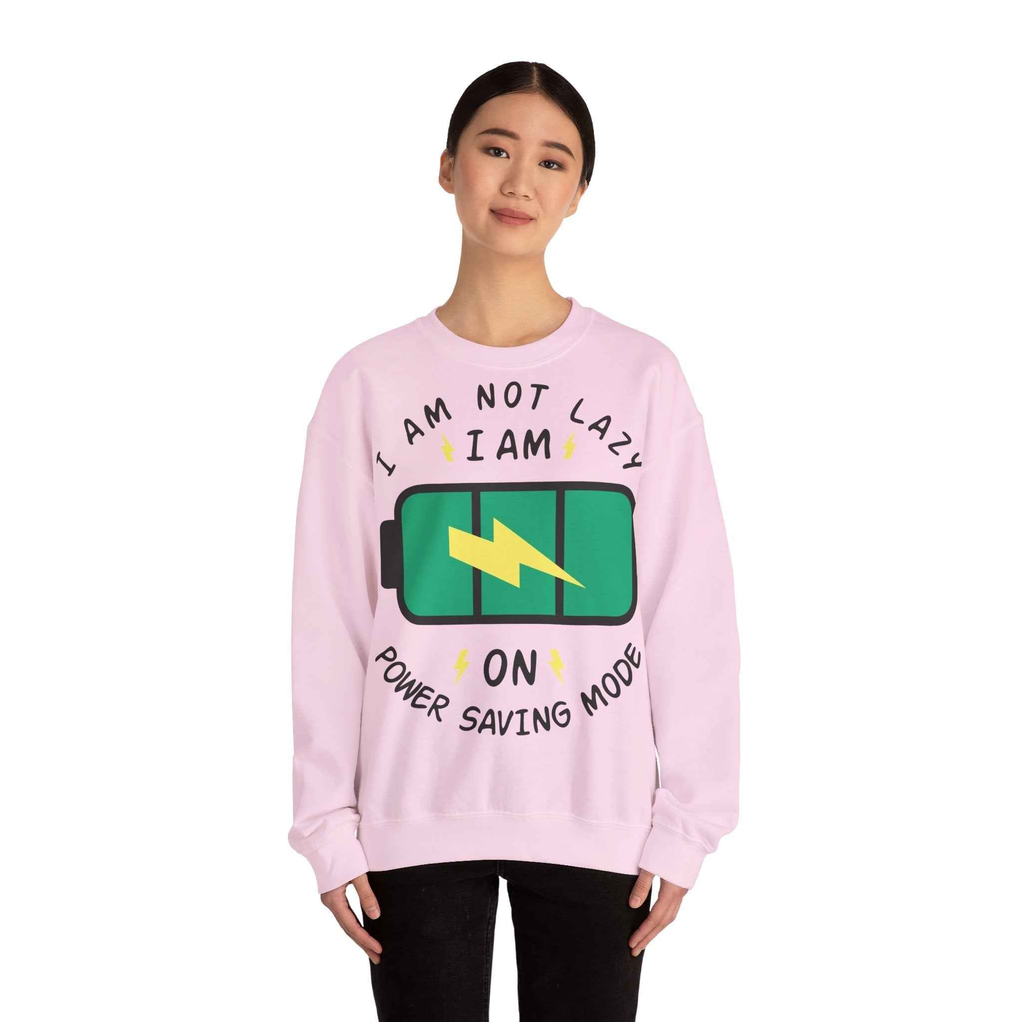 50/50 cotton-polyester Power Saving Mode Unisex Sweatshirt - ZemaStyle