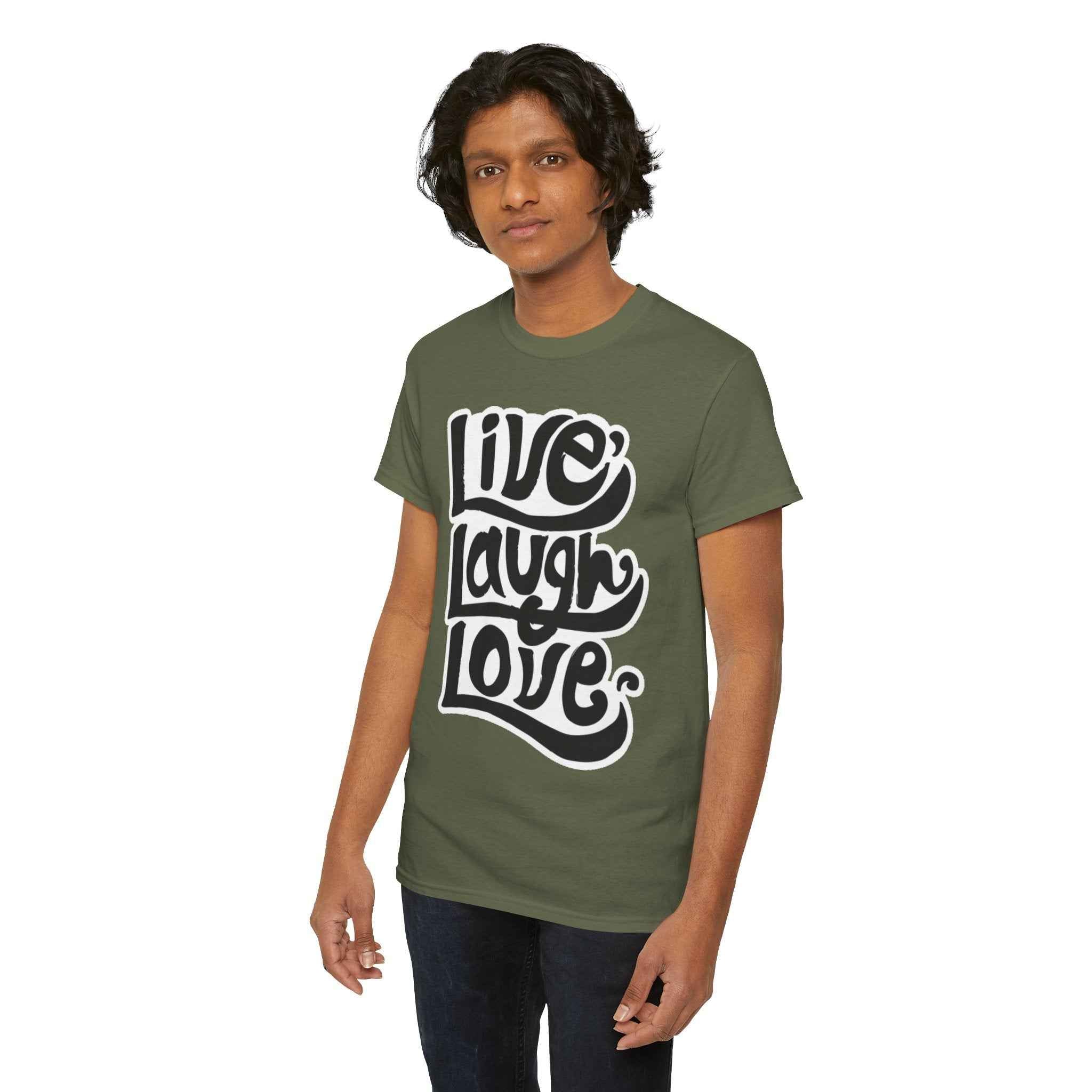 100% Cotton LiveLaughLove t-shirt - ZemaStyle