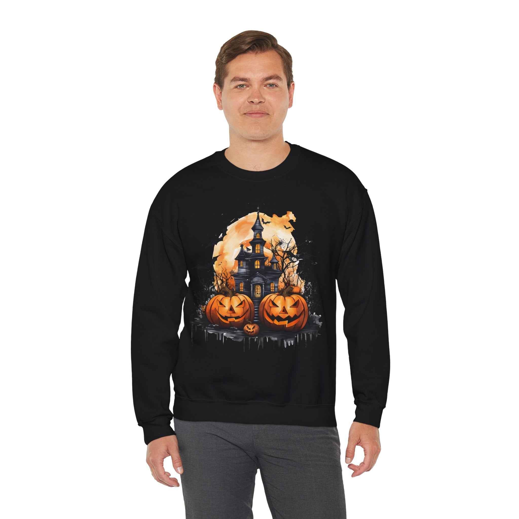 50/50 cotton-polyester Halloween Unisex Sweatshirt - ZemaStyle